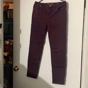Maroon Jeans